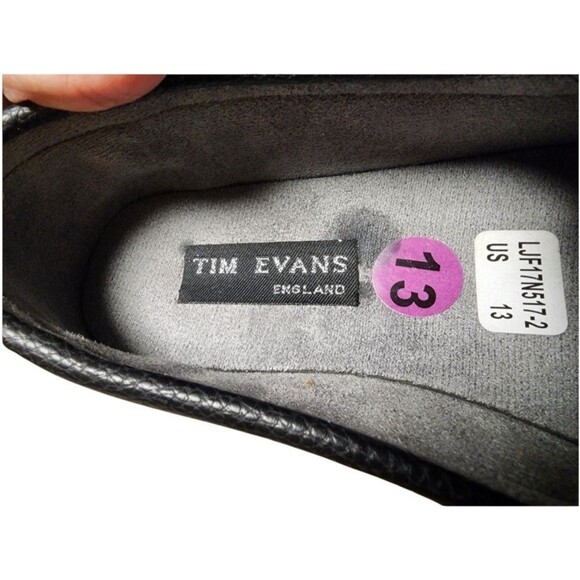 Tim Evans England Black Loafers Size 13 Metal Bit Accent main image 5